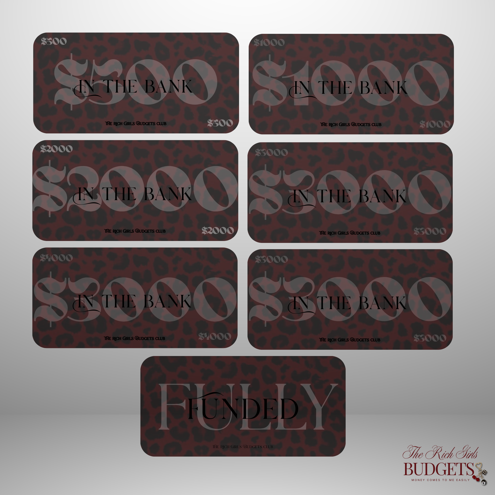 Leopard Society Luxury Savings Placeholder Set