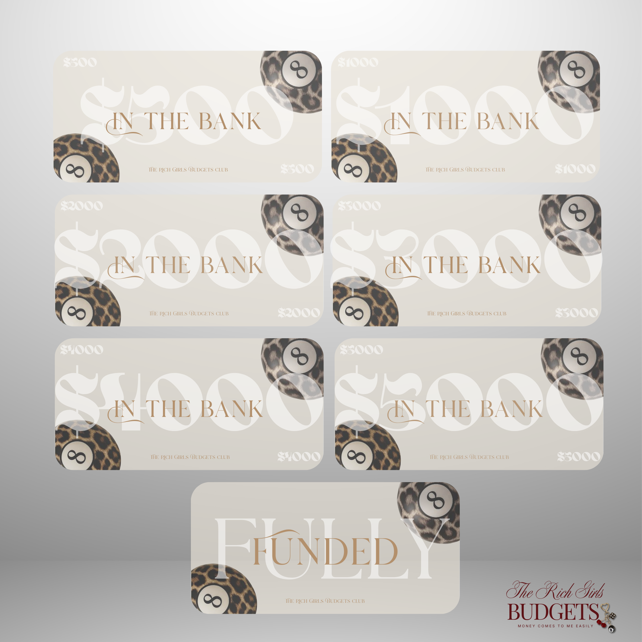 The Lucky 8Ball Luxury Savings Placeholder Set