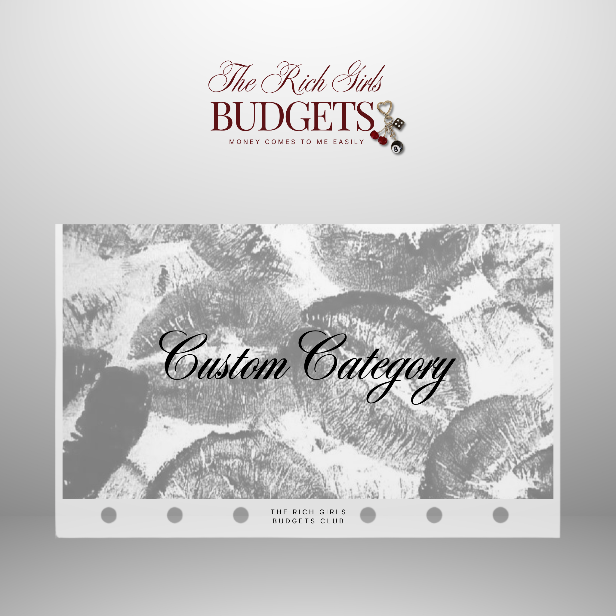Lipstick & Luxury A6 Vellum Cash Envelope