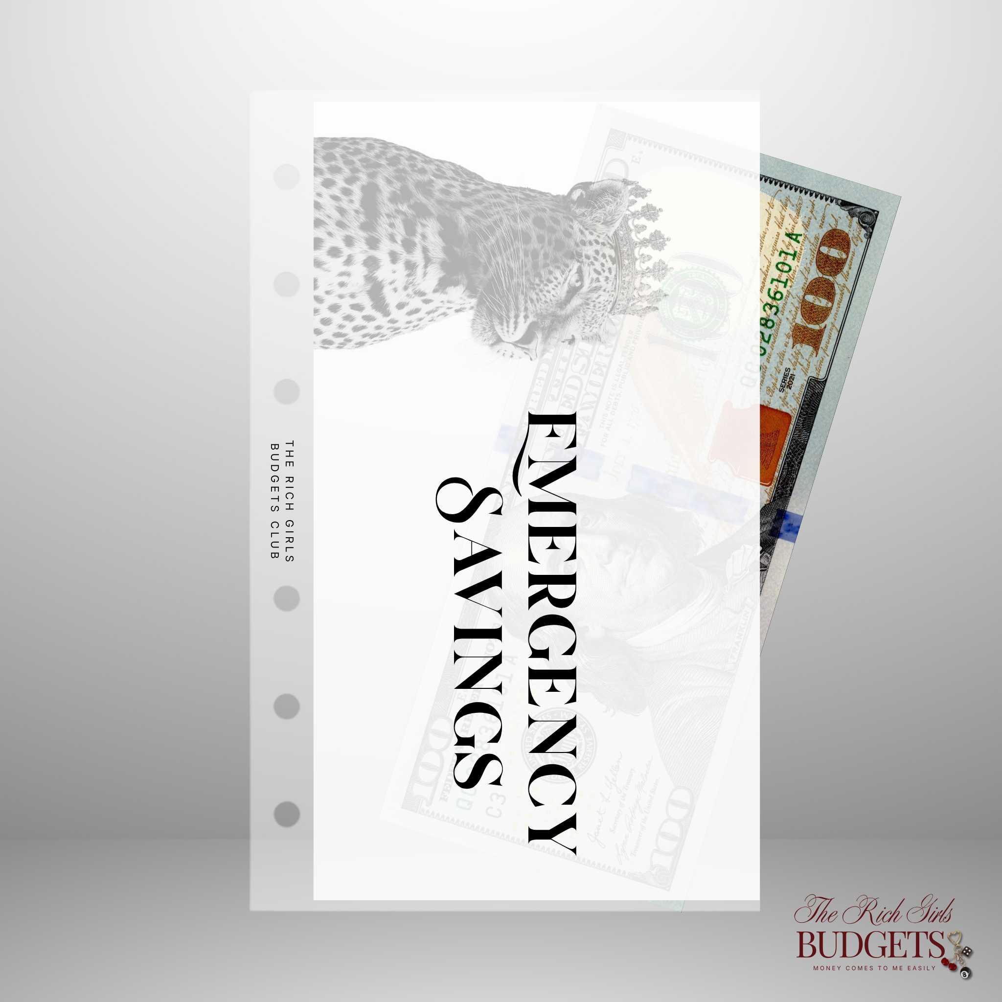 Crowned Wealth A6 Vellum Cash Envelope