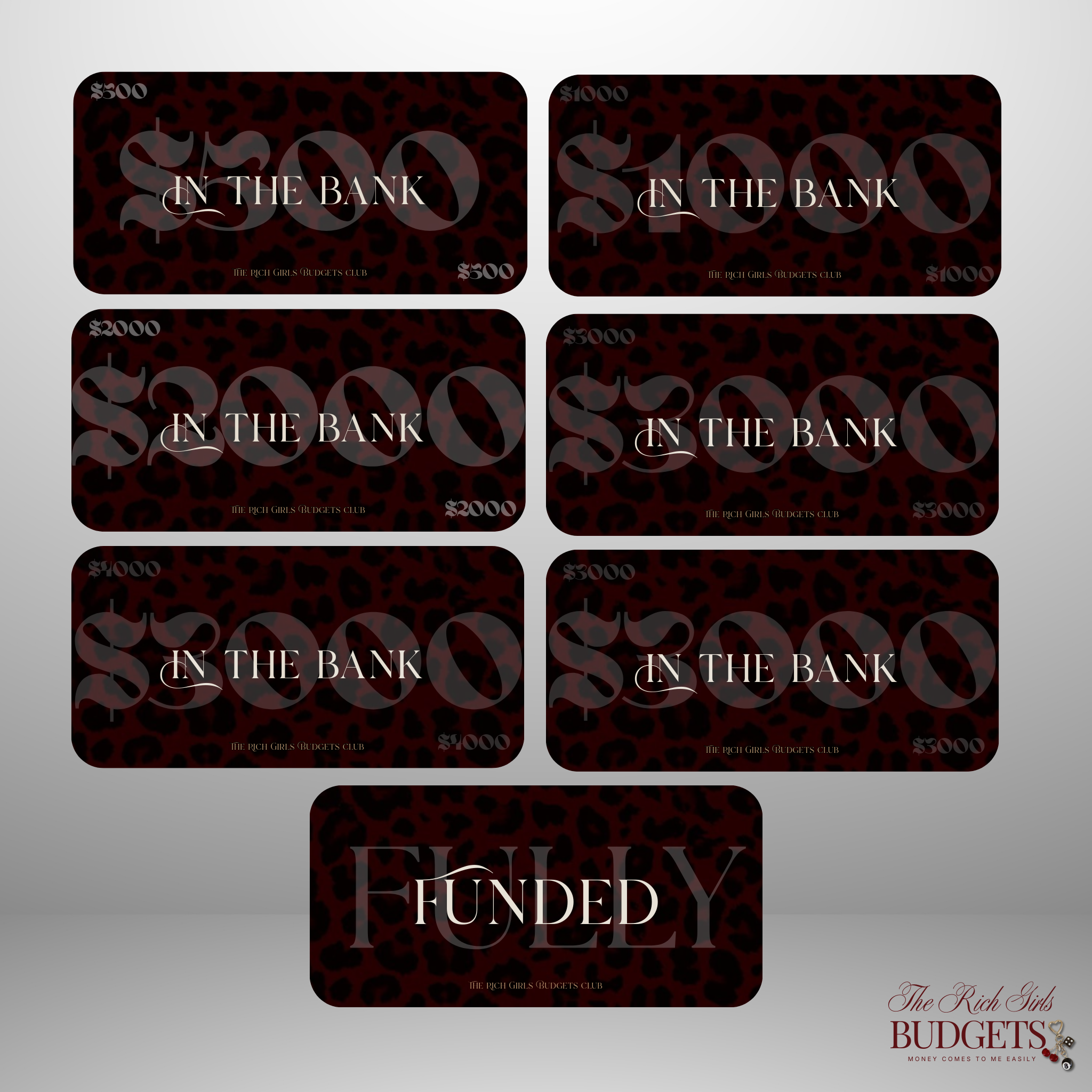 Leopard Society Luxury Savings Placeholder Set