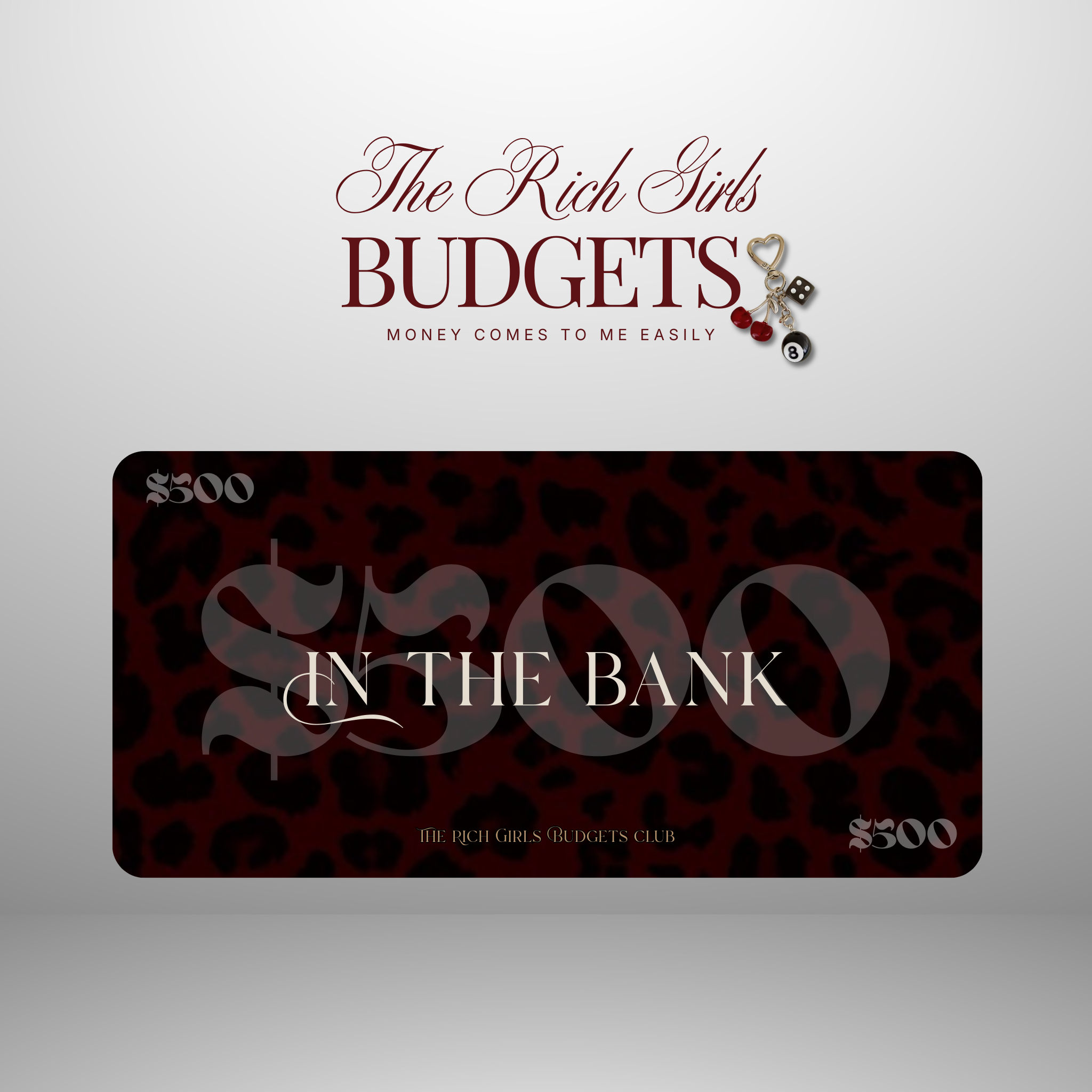 Leopard Society Luxury Savings Placeholder Set