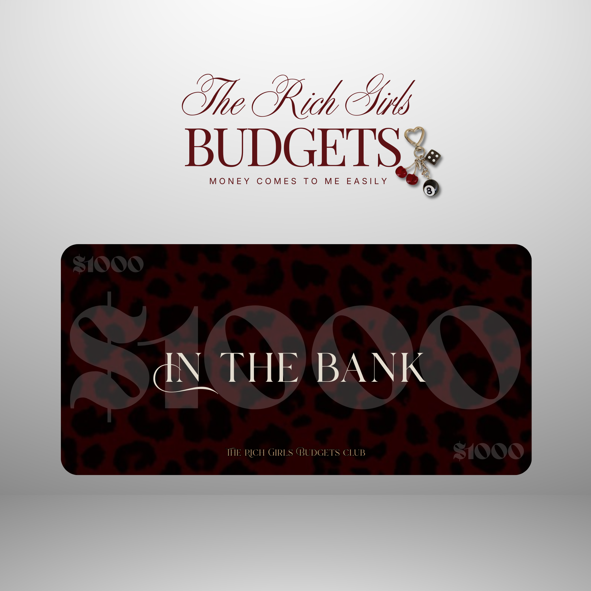 Leopard Society Luxury Savings Placeholder Set