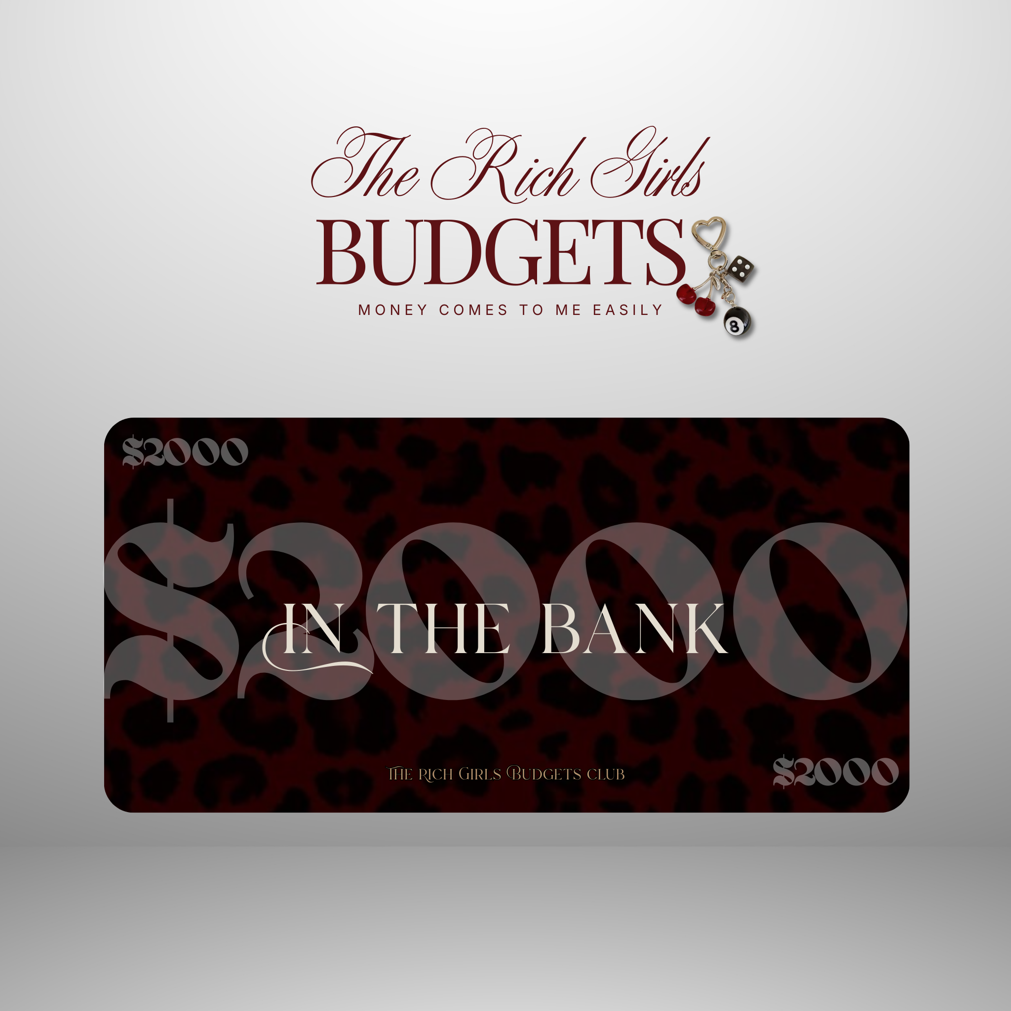 Leopard Society Luxury Savings Placeholder Set