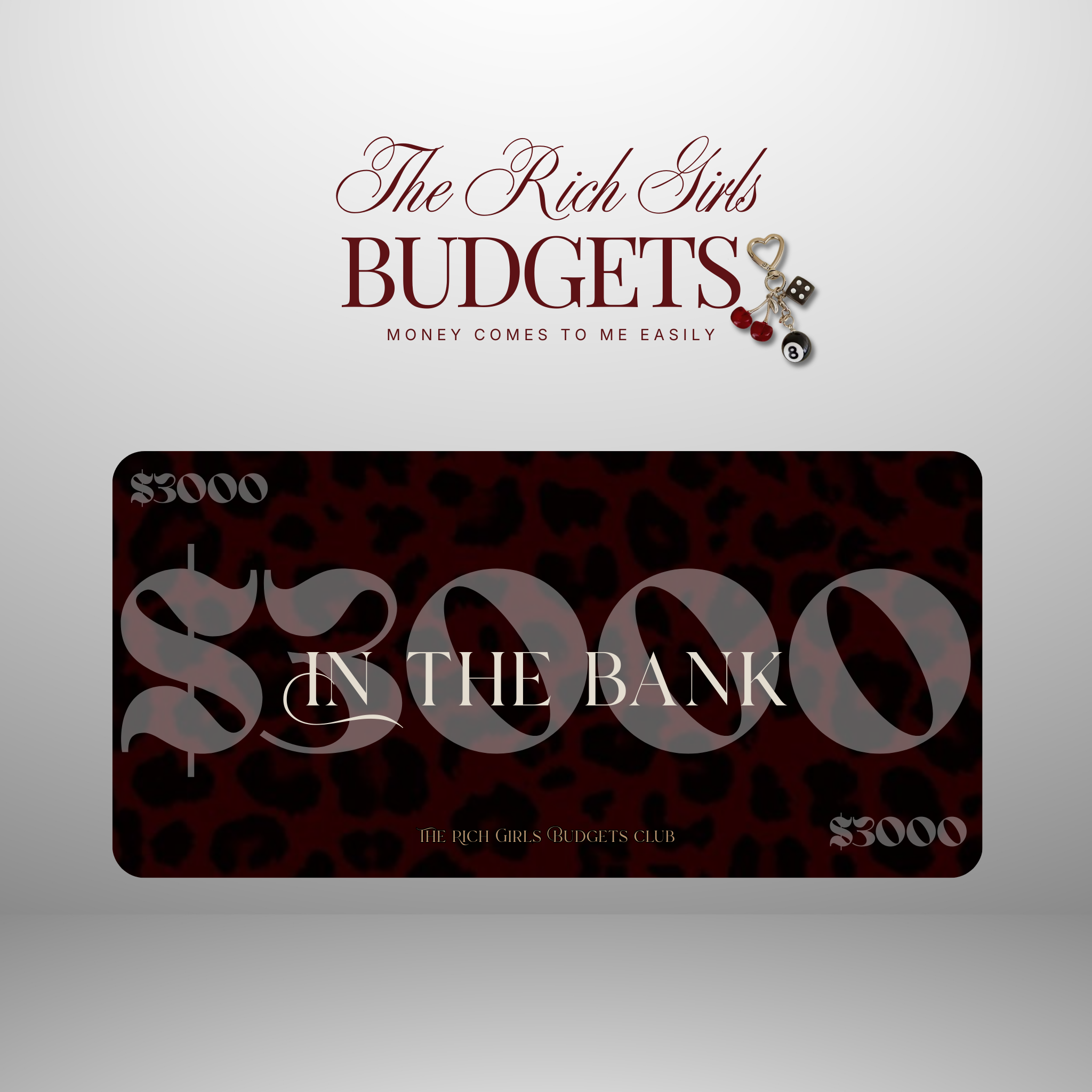 Leopard Society Luxury Savings Placeholder Set