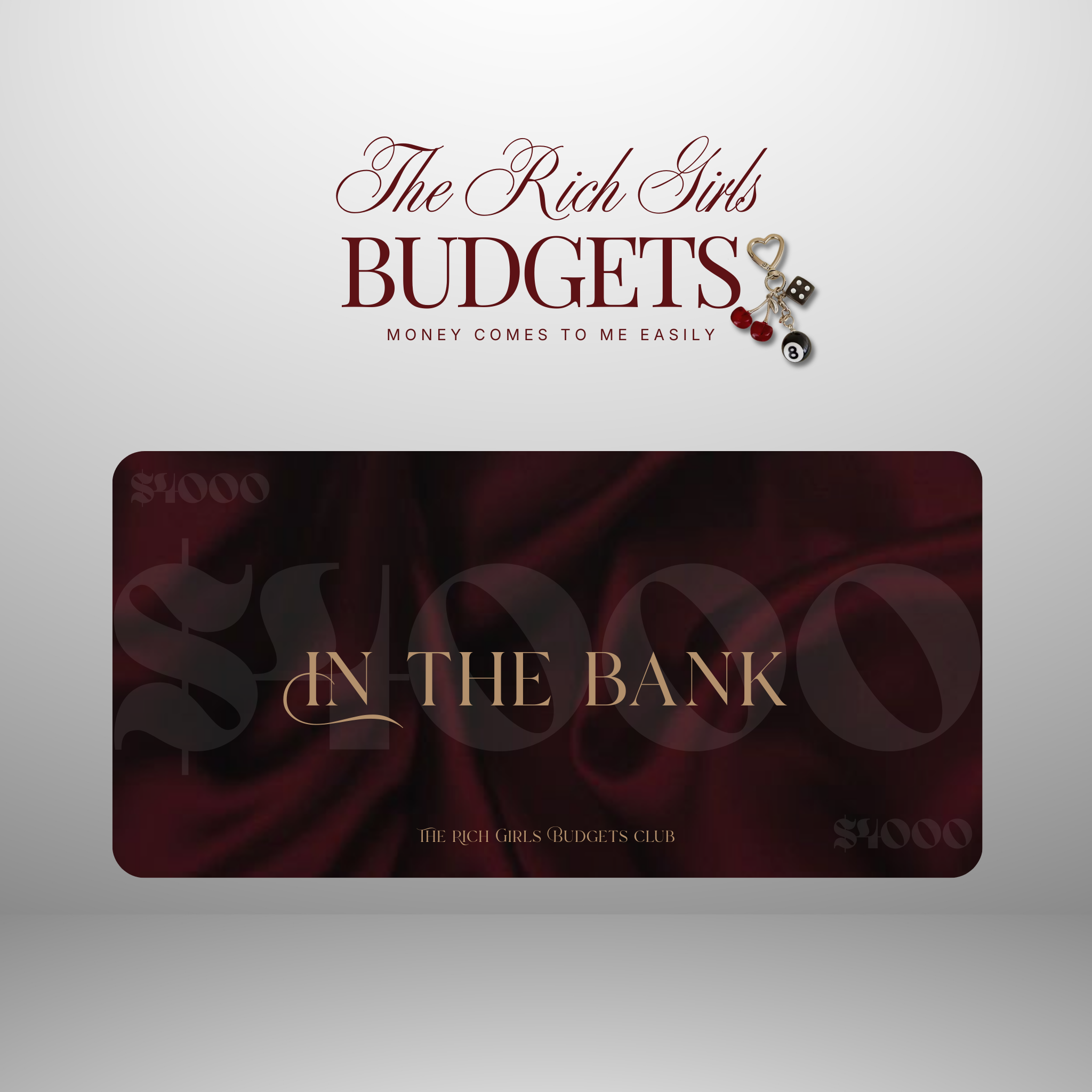 Velvet Money Luxury Savings Placeholder Set