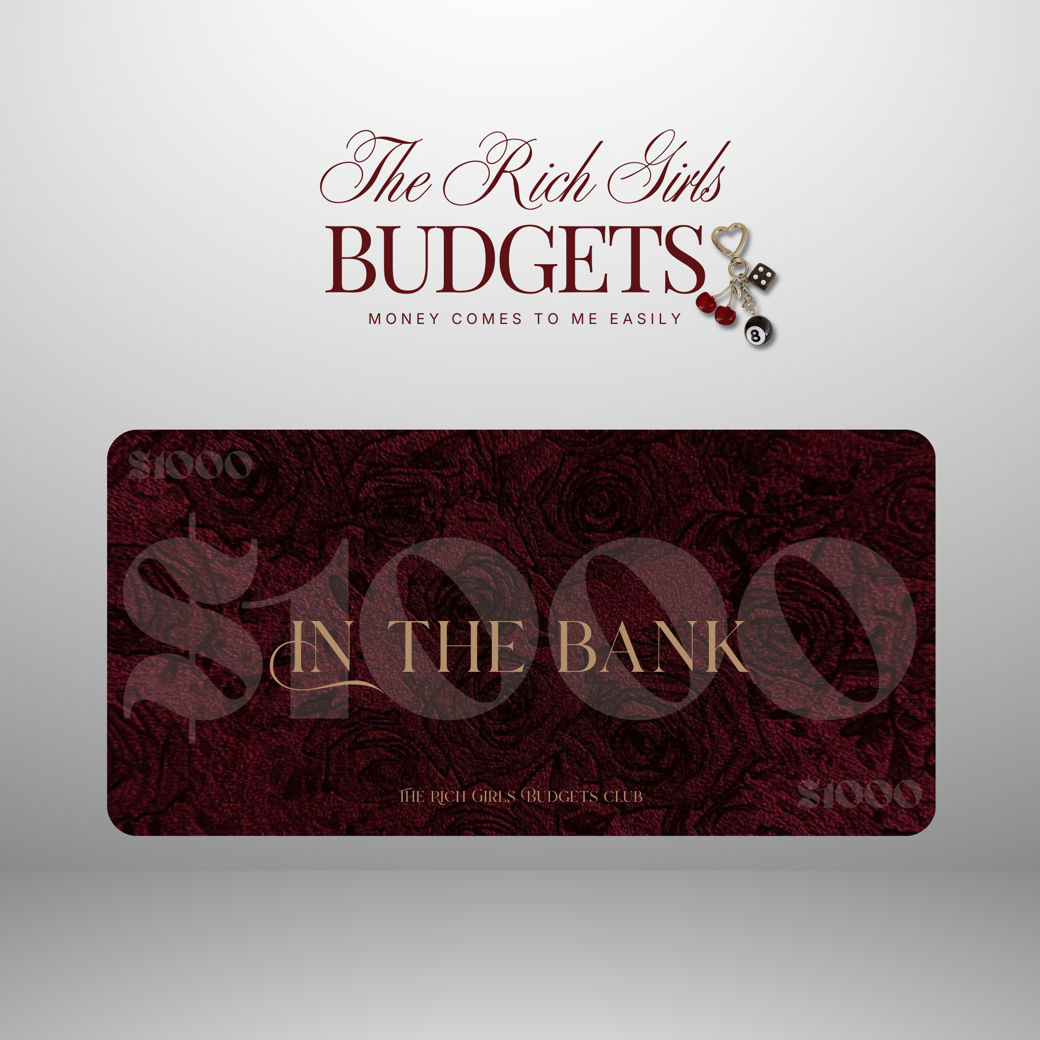 Rose Rich Luxury Savings Placeholder Set