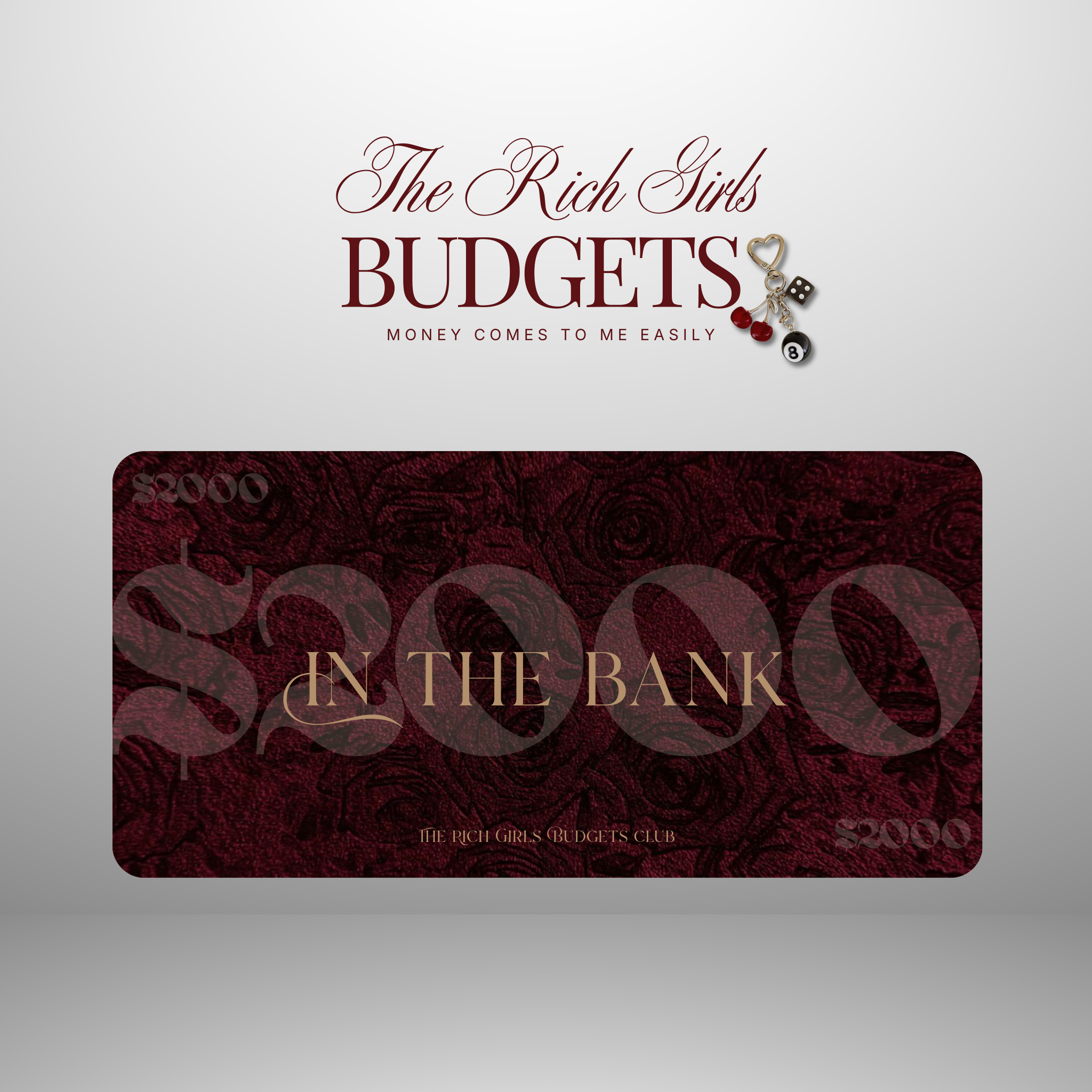 Rose Rich Luxury Savings Placeholder Set