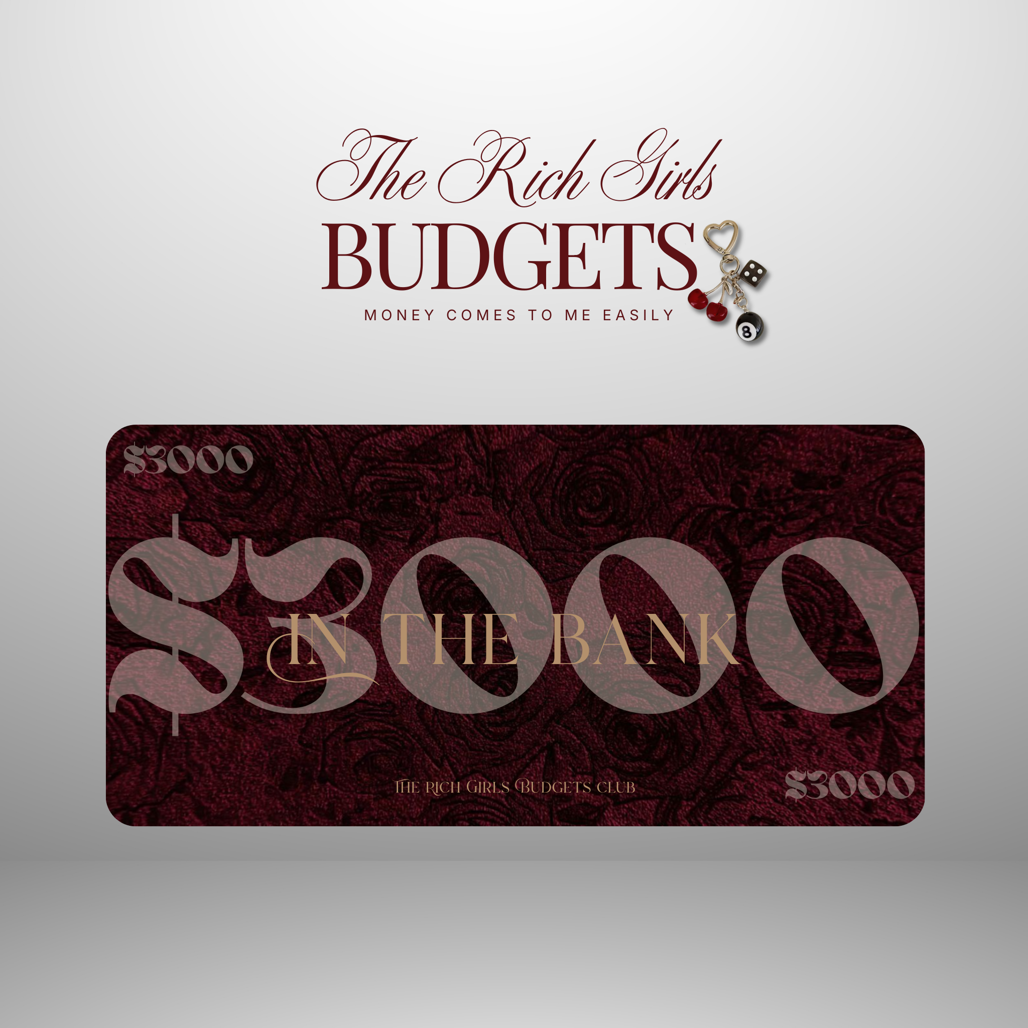 Rose Rich Luxury Savings Placeholder Set