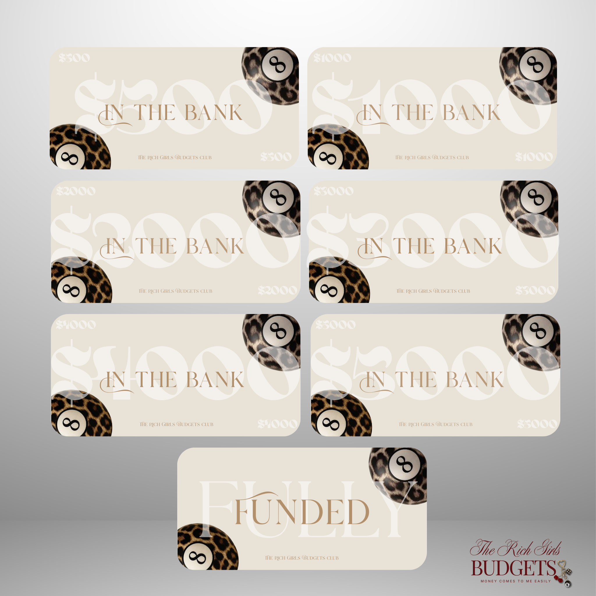 The Lucky 8Ball Luxury Savings Placeholder Set