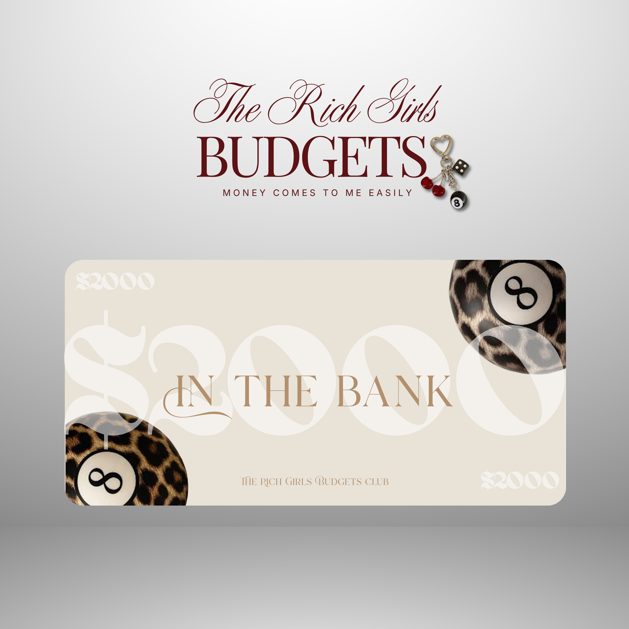 The Lucky 8Ball Luxury Savings Placeholder Set