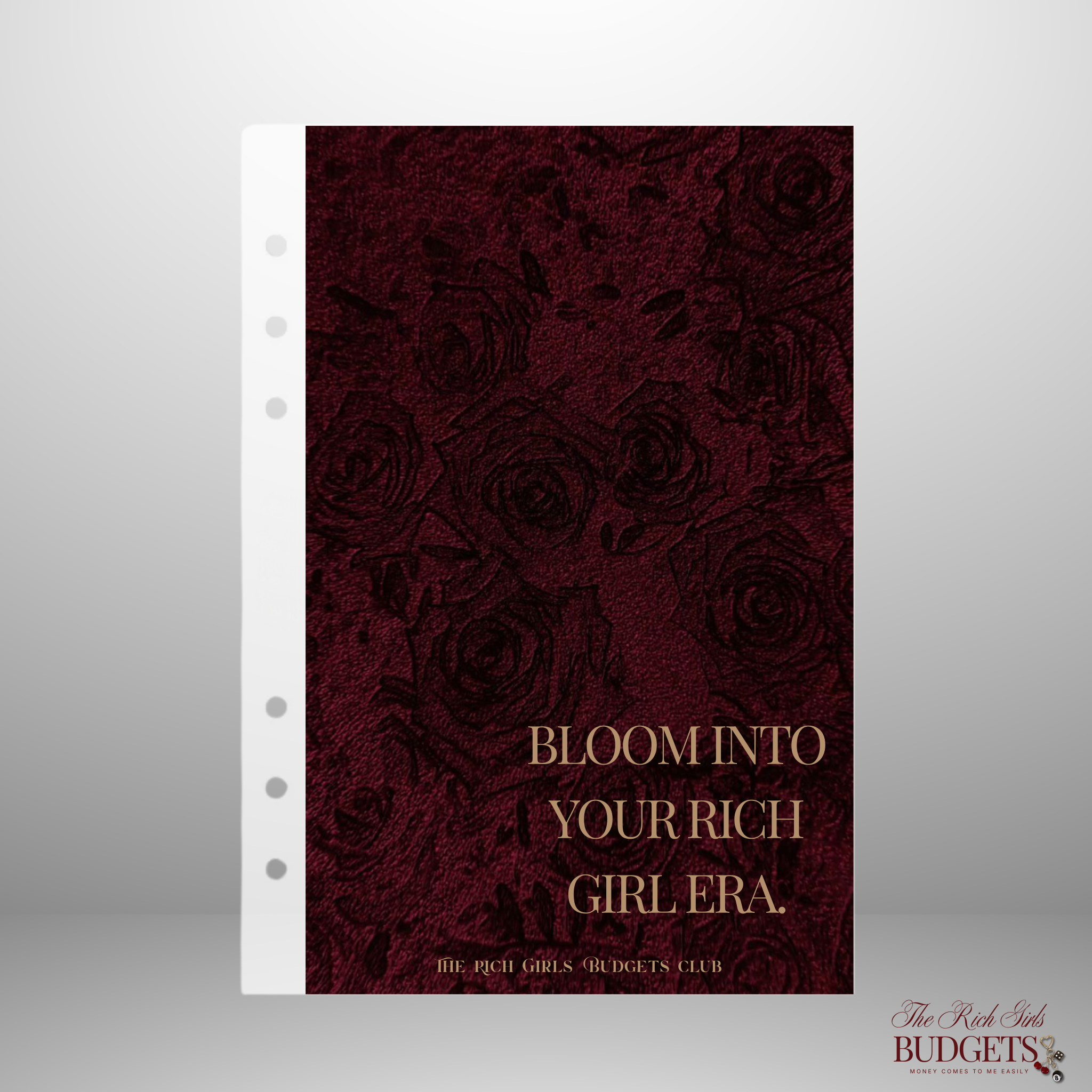 Bloom Into Your Rich Girl Era A6 Dashboard Cover