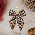 Leopard Print Bow  Binder Charm